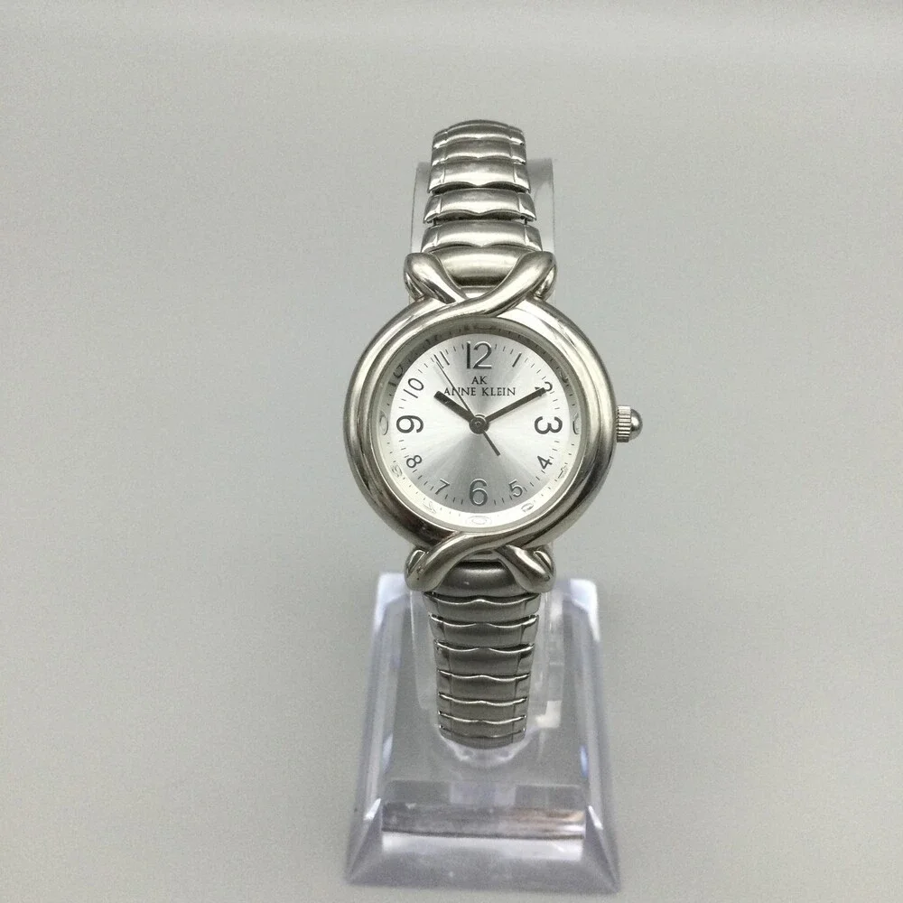 Anne Klein 10/2055 Womens Watch 26mm Silver Dial Expansion Bracelet New Battery